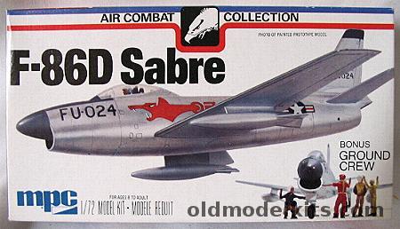 MPC 1/72 F-86D Sabre plastic model kit